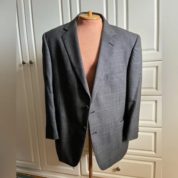 Men's Gray Blazer by Oleg Cassini